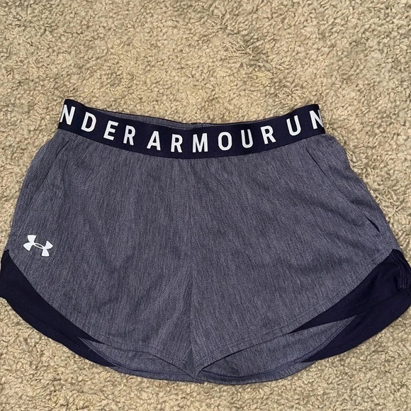 NWT Under Armour Women’s Play Up Twist 3.0 Purple Shorts (XS) - Picture 1 of 6